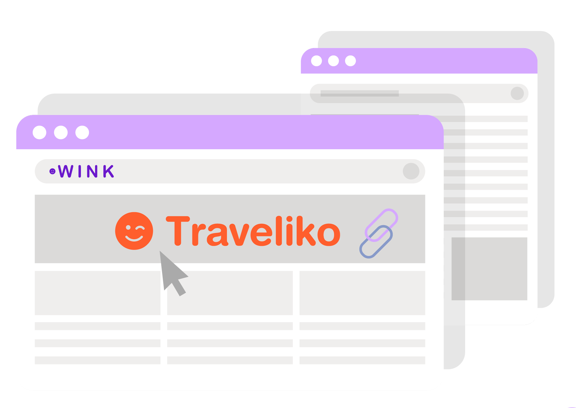 Clicking a Traveliko link on a website.